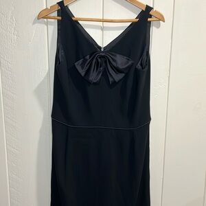 Badgley Mischka Black Dress w Bow